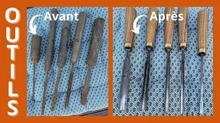 Miniature : Restauration de gouges, trouvées en vide-greniers