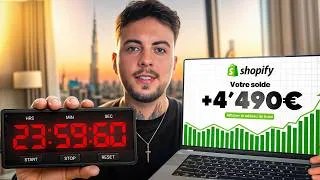 Miniature : 24h pour lancer une BOUTIQUE SHOPIFY rentable