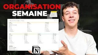 Miniature : Comment organiser sa semaine avec notion ? (template gratuit)