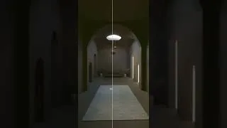 Miniature : Timelapse SketchUp + V-Ray ✨ Modélisation 3D d'une pièce à vivre avec arches et puits de lumière