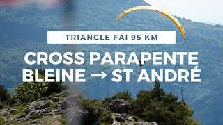 Miniature : Vol de distance au départ de Bleine :  Triangle FAI Bleine - St André, c'est validé ! 📏🪂