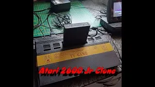 Miniature : Console TV GAME, Atari 2600 Jr Clone, 96 in 1 , Cartridge port, Salut Les Rétros!