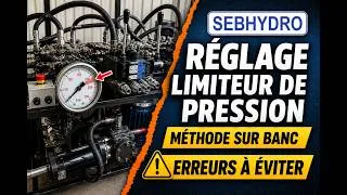 Miniature : Réglage limiteur de pression hydraulique  méthode sur banc erreurs à éviter