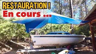 Miniature : DÉBUT DE LA RESTAURATION DE NOTRE PETIT VOILIER JOUET 550 YACHTING FRANCE