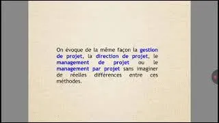 Miniature : Les bases de la gestion de projet n°05 : définition de termes