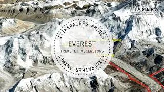 Miniature : Treks et ascensions dans la région de l’Everest - Itinéraire animé