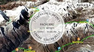 Miniature : Ascension du Pachermo à 6272 mètres, du Khumbu au Rolwaling - Itinéraire animé