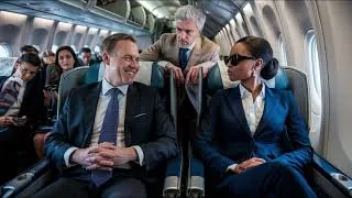 Miniature : UN HOMME SE MOQUE D'UNE FEMME NOIRE DANS L'AVION, MAIS IL IGNORE QUI EST ASSIS DERRIÈRE LUI