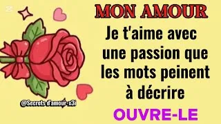 Miniature : Mon amour ❤️ écoute ce que je voulais te dire en face.JE T'AIME 💗 message d'amour 