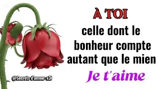 Miniature : Tu es devenue cette personne qui habite mes pensées sans frapper. JE T'AIME 💗| Message d'amour fort 