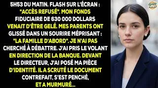 Miniature : À 5 h 53, mon application bancaire a affiché : « accès refusé ». Mon fonds fiduciaire de 630 000 $..