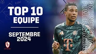 Miniature : 📈💯 SEPTEMBRE 2024 - Top 10 Meilleure Equipes #football #foot