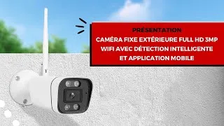 Miniature : Caméra de surveillance discrète FULL HD 3MP connexion WiFi avec visualisation à distance