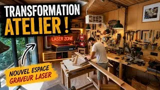 Miniature : J’ai complètement réorganisé mon atelier… pour installer mon graveur laser !