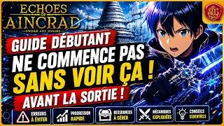 Miniature : Ne Commencez Pas Echoes of Aincrad Sans Voir Ça ! (Guide Débutant)