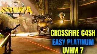 Miniature : C4SH CrossFire VS Subjugator and Thol ! Easy Platinum Build - Borderlands 4 RaidBoss