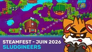 Miniature : Sludgineers, Powerwash façon incrémental | Les démos du Steamfest de juin 2026... [VOD]