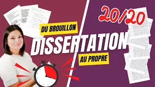 Miniature : Bac français 2026 : 20/20 à la dissertation avec ma méthode complète (brouillon + rédaction)