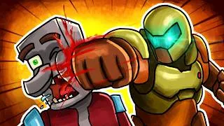 Miniature : Doom Slayer VS Pillagers - Minecraft Animation