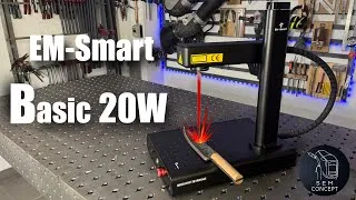 Miniature : Présentation et tests du graveur laser fibre EM smart Basic 1 20W