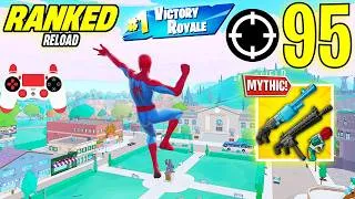 Miniature : 95 Elimination Squad "Ranked RELOAD” Gameplay Wins (NEW! Fortnite Chapter 7 PS4 Controller)