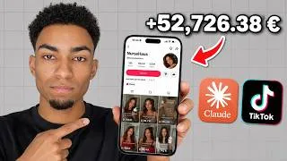 Miniature : Claude + TikTok = 52 700€ /Mois (Tuto IA)