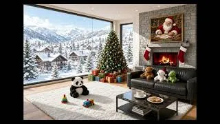 Miniature : 5 Hours Cozy Christmas Fireplace 4K | Crackling Fire, Snow - Feu de Cheminée Noël Cosy 4K | 5 Heures