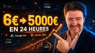 Miniature : De 6,67€ à 5 000€ en 24h La stratégie ultime en SEO Local (Étude de cas)