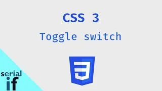 Miniature : CSS  - Création d'un toggle switch (bouton à bascule)