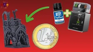 Miniature : DES DECORS PAR CHERS ET FACILE A PEINDRE AVEC LA ANYCUBIC KOBRA S1 ET LE BROSSAGE A SEC