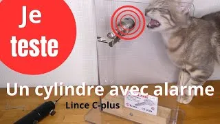 Miniature : Je teste un cylindre avec alarme LINCE CPLUS ALARM (mon chat en PLS) 🟥🟨🟥