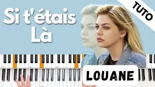 Miniature : Comment jouer "SI T'ÉTAIS LÀ" - LOUANE au piano | Tutoriel PianoVoix