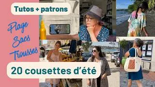 Miniature : Projets Couture Été : 20 cousettes pour la plage, les sacs et les trousses ☀️