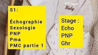 Miniature : Programme Sage femme 4 ème année 2025-2026