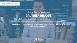 Miniature : Bourse Sport et Cardiologie - Gauthier Beuque | SFC