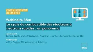 Miniature : [Replay] Webinaire : Le cycle du combustible des réacteurs à neutrons rapides : un panorama