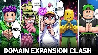 Miniature : 100 JOUEURS utilise "Extension du Territoire" CLASH en MÊME TEMPS dans Jujutsu Shenanigans !