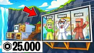 Miniature : J'AI DÉPENSÉ 25,000 ROBUX pour acheter la PLUS GRANDE MAISON au BORD de la FALAISE CASACDE de Roblox