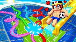 Miniature : J’ai Construis un PARC Aquatique dans un STADE de FOOTBALL sur Minecraft !