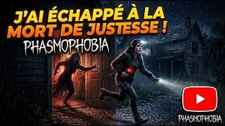 Miniature : J'AI ÉCHAPPÉ À LA MORT DE JUSTESSE SUR PHASMOPHOBIA ! 😱