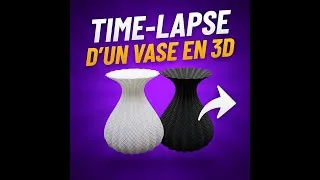 Miniature : Timelapse Impression 3D d’un Vase | Modèle Blanc & Noir | Les Projets de Shaya