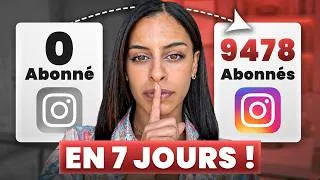 Miniature : Comment je suis passée de 0 à 9 478 abonnés Instagram en 7 jours