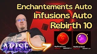 Miniature : Mise à jour Mythique : Auto-Enchant, Auto-Infusion et Nouveaux Upgrades – Arise Crossover #roblox