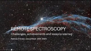 Miniature : Remote Spectroscopy by Patrick Fricker