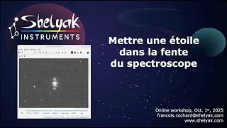 Miniature : Robotic spectroscopy: Automatically placing a star in the slit of a spectrograph.