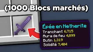 Miniature : Finir MINECRAFT, mais Marcher ENCHANTE mes Items !