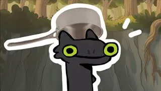 Miniature : i drew a toothless with a CASSEROLE