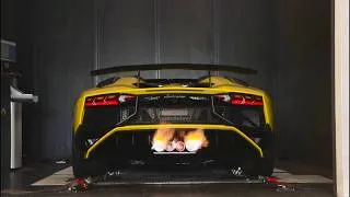 Miniature : Lamborghini Aventador SV Roadster 6.5L V12 - Ligne Gintani au Banc Shiftech | Analyse Sonore