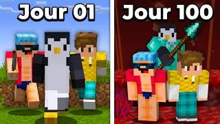 Miniature : 100 Jours Pourchassé par 2 YouTubeurs sur Minecraft..