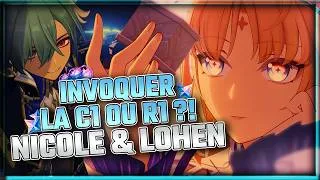 Miniature : 🤔QUEL EST LE PLUS AVANTAGEUX SUR NICOLE & LOHEN ?! 💥| Genshin Impact